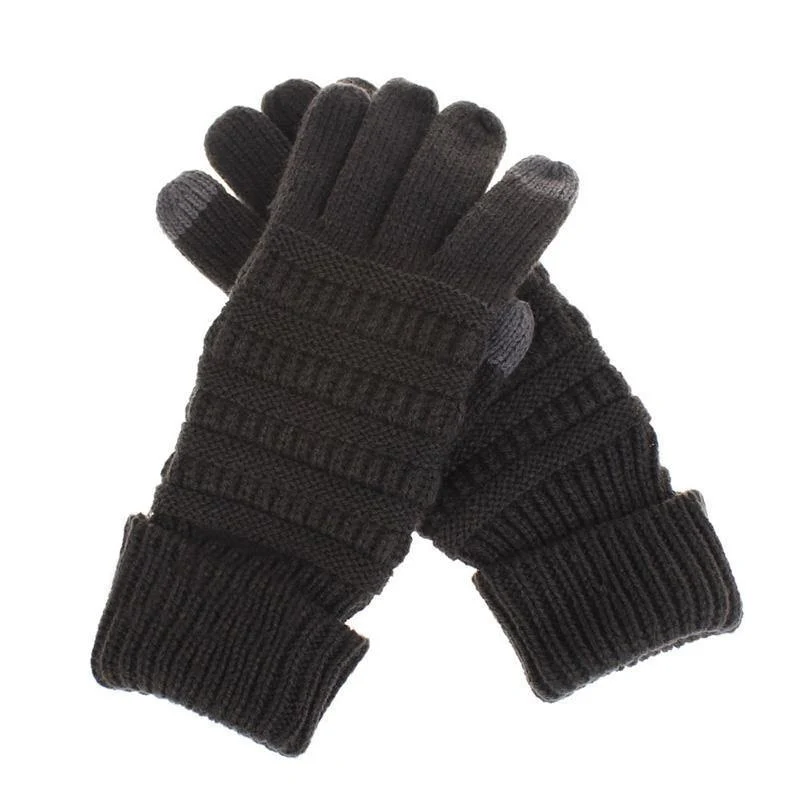 Winter Handschuhe Frauen Mode Stricken Handschoenen Guantes Finger Touchscreen Handschuhe Männer Fäustlinge