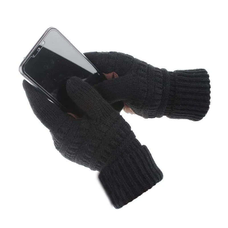 Winter Handschuhe Frauen Mode Stricken Handschoenen Guantes Finger Touchscreen Handschuhe Männer Fäustlinge