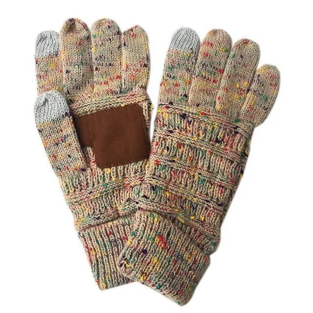 Winter Handschuhe Frauen Mode Stricken Handschoenen Guantes Finger Touchscreen Handschuhe Männer Fäustlinge