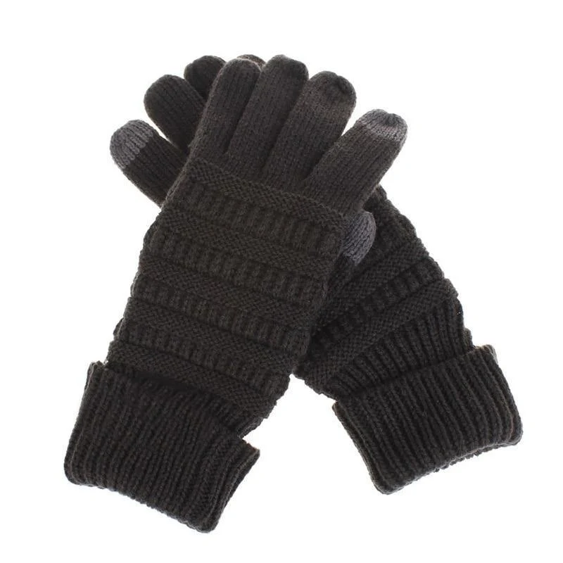 Winter Handschuhe Frauen Mode Stricken Handschoenen Guantes Finger Touchscreen Handschuhe Männer Fäustlinge