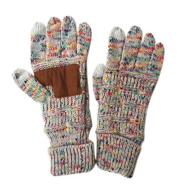 Winter Handschuhe Frauen Mode Stricken Handschoenen Guantes Finger Touchscreen Handschuhe Männer Fäustlinge