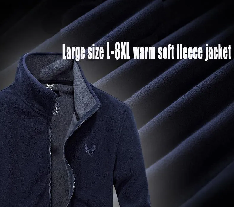 Softshell Fleece Denim blau Hoodies Sweatshirt Herren Hip Hop plus Größe L ~ 7XL 8XL sportliche Trainingsanzüge Hoodies