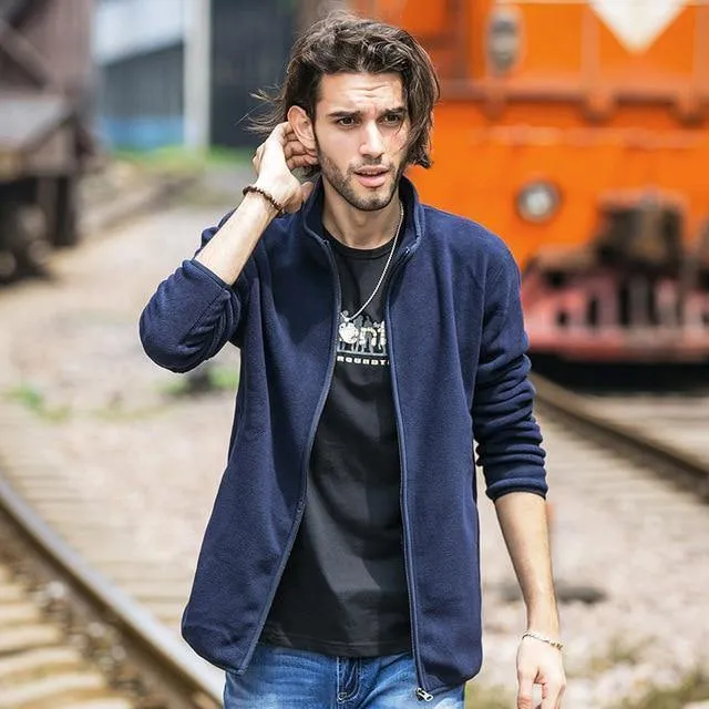Fleece Hoodies Herren Markenkleidung Herbst Winter Reißverschluss Sweatshirts männliche Qualität Herrenbekleidung