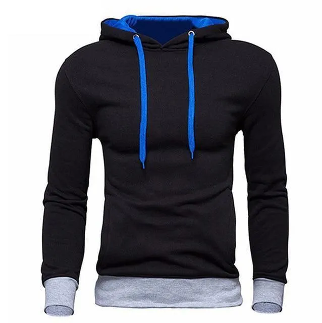 Männer Sweatshirt Neue design Mode Feste Kapuze Casual Herbst Hoodies 4 Farben Männlich Hohe Qualität Pullover