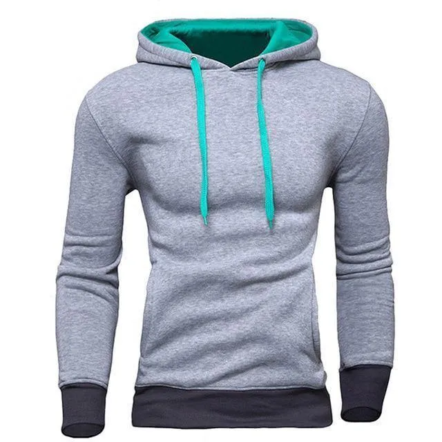 Männer Sweatshirt Neue design Mode Feste Kapuze Casual Herbst Hoodies 4 Farben Männlich Hohe Qualität Pullover