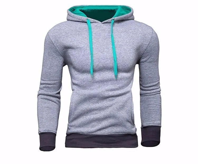 Männer Sweatshirt Neue design Mode Feste Kapuze Casual Herbst Hoodies 4 Farben Männlich Hohe Qualität Pullover