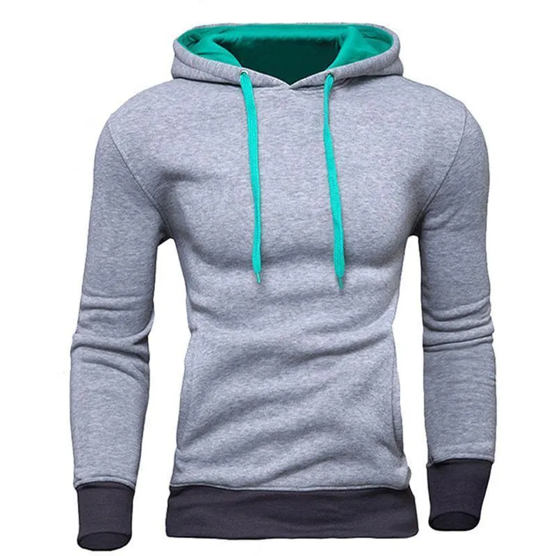 Männer Sweatshirt Neue design Mode Feste Kapuze Casual Herbst Hoodies 4 Farben Männlich Hohe Qualität Pullover