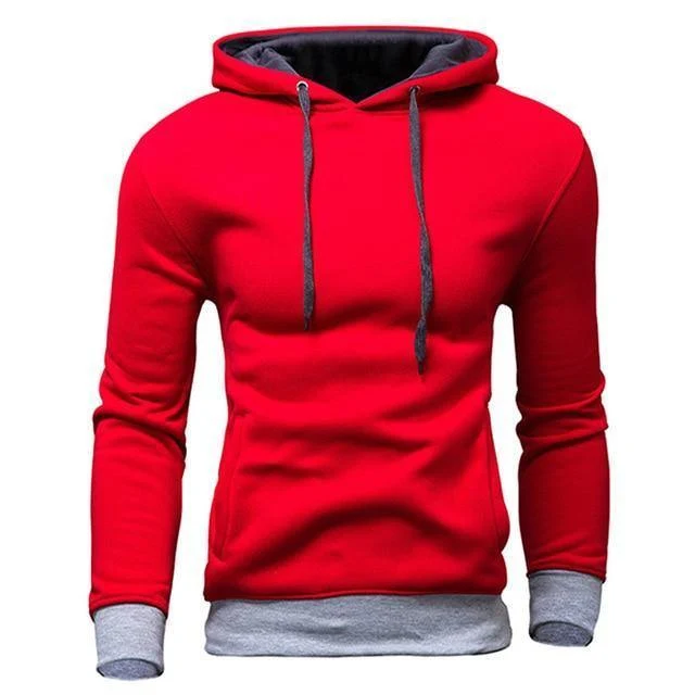 Männer Sweatshirt Neue design Mode Feste Kapuze Casual Herbst Hoodies 4 Farben Männlich Hohe Qualität Pullover