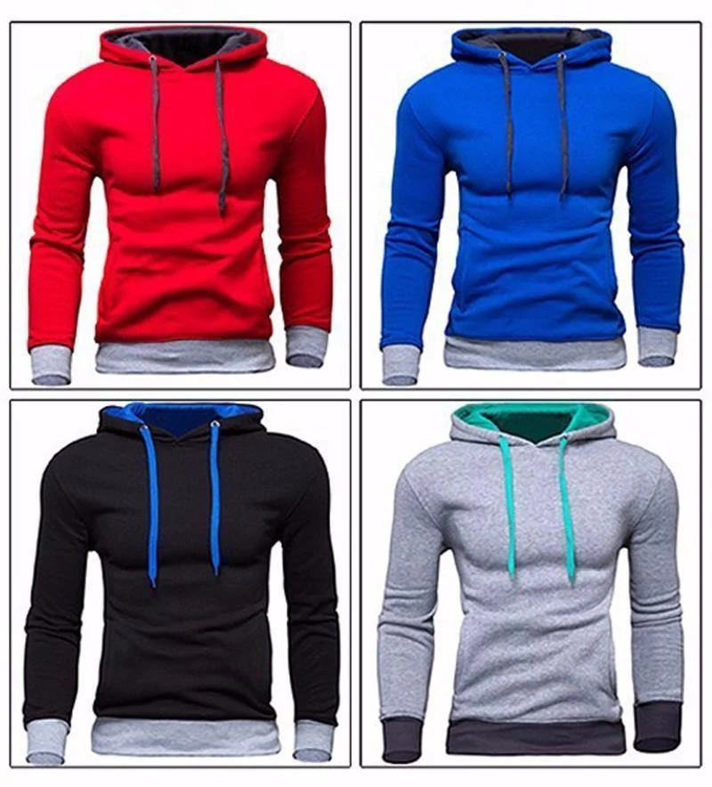 Männer Sweatshirt Neue design Mode Feste Kapuze Casual Herbst Hoodies 4 Farben Männlich Hohe Qualität Pullover