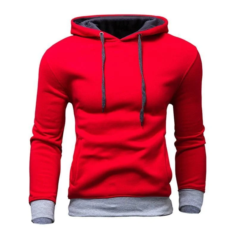 Männer Sweatshirt Neue design Mode Feste Kapuze Casual Herbst Hoodies 4 Farben Männlich Hohe Qualität Pullover