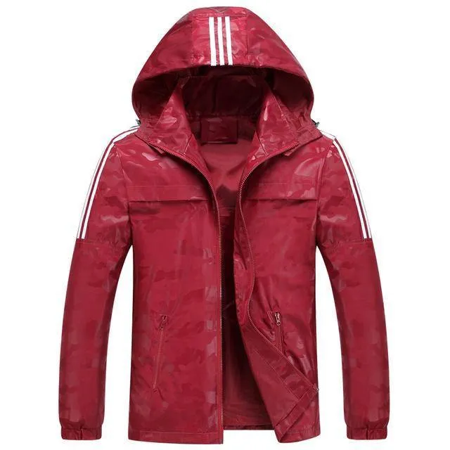 Lose Herren-Jacken mit Kapuze, Windjacke, wasserdichte Jacken, Herrenmantel, Frühlings-Freizeitmantel für Herren