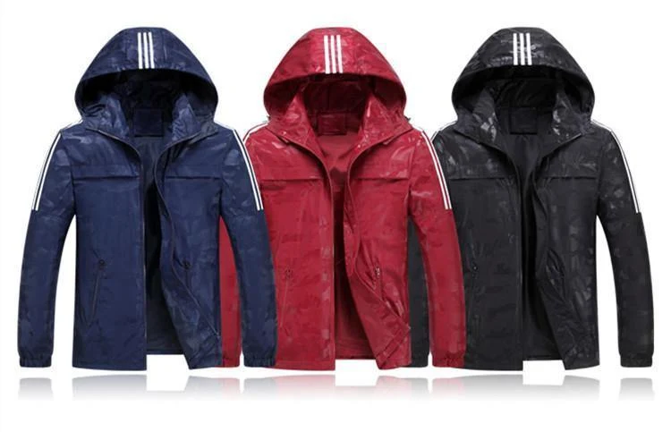 Lose Herren-Jacken mit Kapuze, Windjacke, wasserdichte Jacken, Herrenmantel, Frühlings-Freizeitmantel für Herren