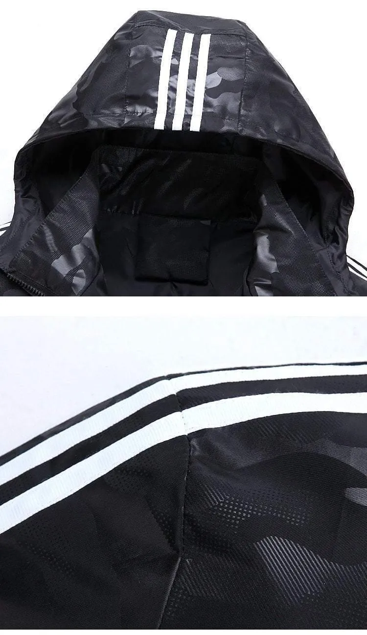 Lose Herren-Jacken mit Kapuze, Windjacke, wasserdichte Jacken, Herrenmantel, Frühlings-Freizeitmantel für Herren