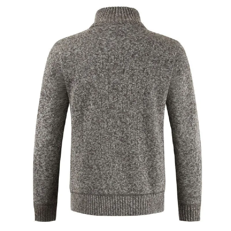 Mode Lange Ärmel Zipper Oberbekleidung Baumwolle Mischung Herbst Winter Casual männer Jacke Mantel