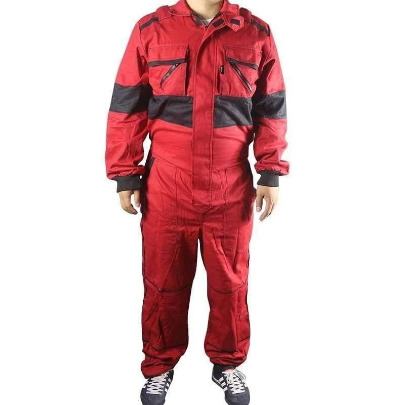 Arbeitsoveralls, Schweißen, feuerfeste Arbeitskleidung, Langarm-Overalls für Arbeiter, Mechaniker, Maschine, Autoreparatur, Fabrikuniformen