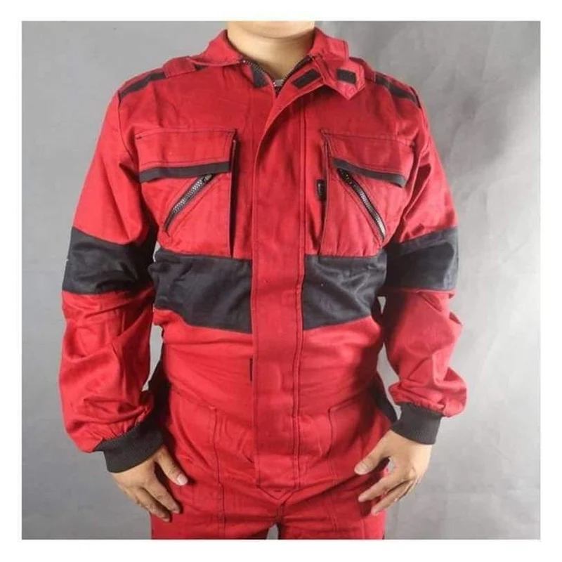 Arbeitsoveralls, Schweißen, feuerfeste Arbeitskleidung, Langarm-Overalls für Arbeiter, Mechaniker, Maschine, Autoreparatur, Fabrikuniformen