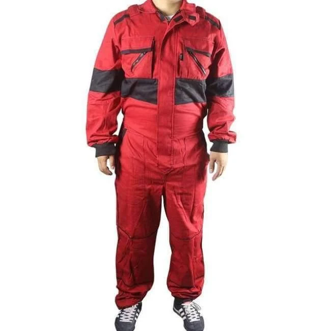 Arbeitsoveralls, Schweißen, feuerfeste Arbeitskleidung, Langarm-Overalls für Arbeiter, Mechaniker, Maschine, Autoreparatur, Fabrikuniformen