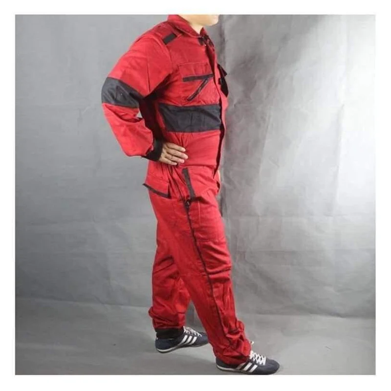 Arbeitsoveralls, Schweißen, feuerfeste Arbeitskleidung, Langarm-Overalls für Arbeiter, Mechaniker, Maschine, Autoreparatur, Fabrikuniformen