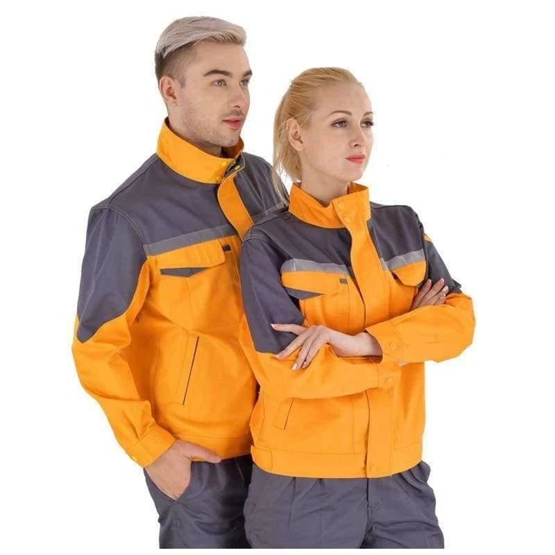 Arbeitskleidung, Männer, Frauen, Schweißgerät, Reparatur, große Größe, Overalls, Nähen, schützende Sicherheitsarbeitsjacke, Reinigungsuniform