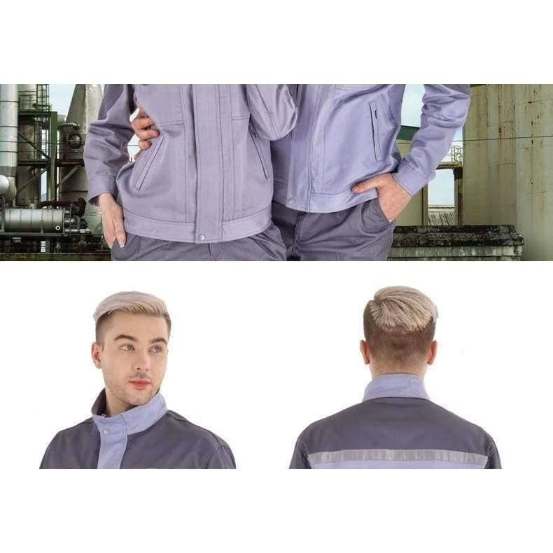 Arbeitskleidung, Männer, Frauen, Schweißgerät, Reparatur, große Größe, Overalls, Nähen, schützende Sicherheitsarbeitsjacke, Reinigungsuniform