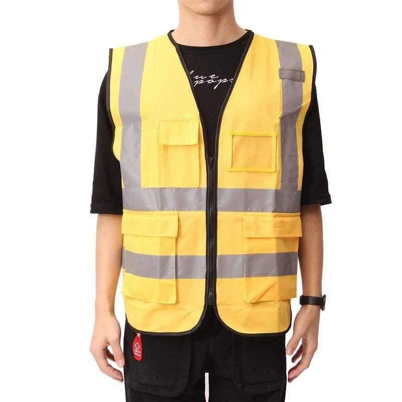 Warnschutzkleidung Sicherheitsweste Reflektierende Weste L, XL, 5 Farbe Nachtarbeitssicherheit Verkehr Radfahren