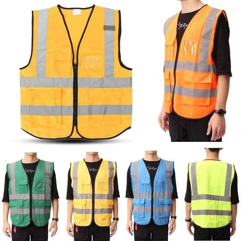 Warnschutzkleidung Sicherheitsweste Reflektierende Weste L, XL, 5 Farbe Nachtarbeitssicherheit Verkehr Radfahren