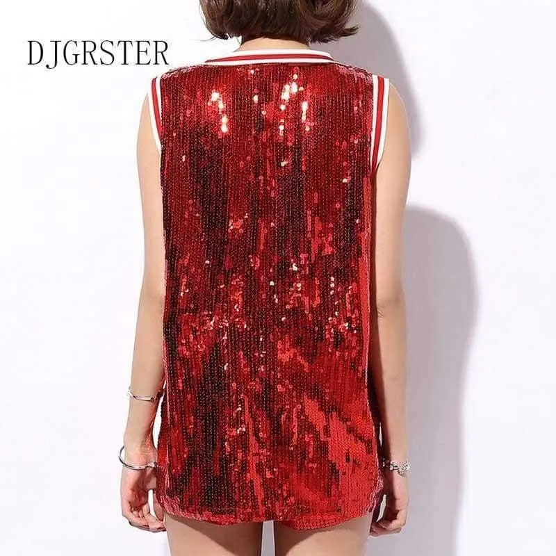 Sängerin sexy kostüm silber rot pailletten tanzabnutzung bar dj kleidung top bühne kostüme frauen sänger hip hop kostüm