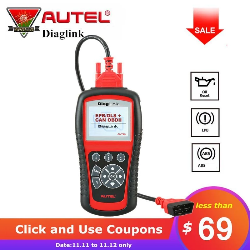 OBDII EOB2 Codeleser Vollsystem-Autodiagnosewerkzeug Autoscanner mit Ölrücksetzung EPB ABS-Service Gleiche wie MD802