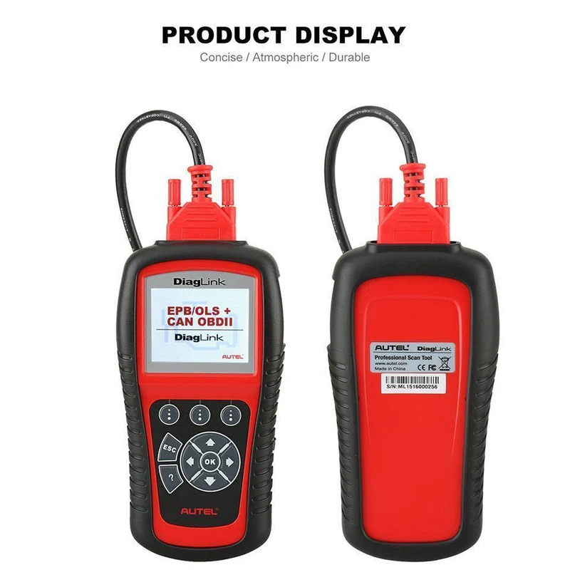 OBDII EOB2 Codeleser Vollsystem-Autodiagnosewerkzeug Autoscanner mit Ölrücksetzung EPB ABS-Service Gleiche wie MD802