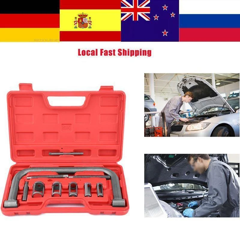 10pcs Ventilfederspanner Kit Entfernung Installer Tool set Installer Removal Tool Für Auto Van Motorrad auto werkzeuge garage werkzeug