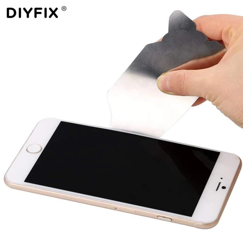 0.01 mm ultradünner, flexibler Edelstahl-Hebelspatel zum Zerlegen der Karte für iPhone, iPad, Samsung, Handy-Reparaturwerkzeug