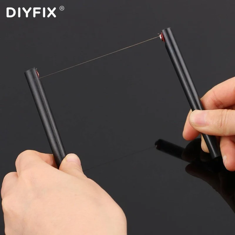 0.06mm LCD-Bildschirm Separation Drahtschneidelinie mit Griff Handy-Reparatur-Tools für iPhone Samsung Smartphone