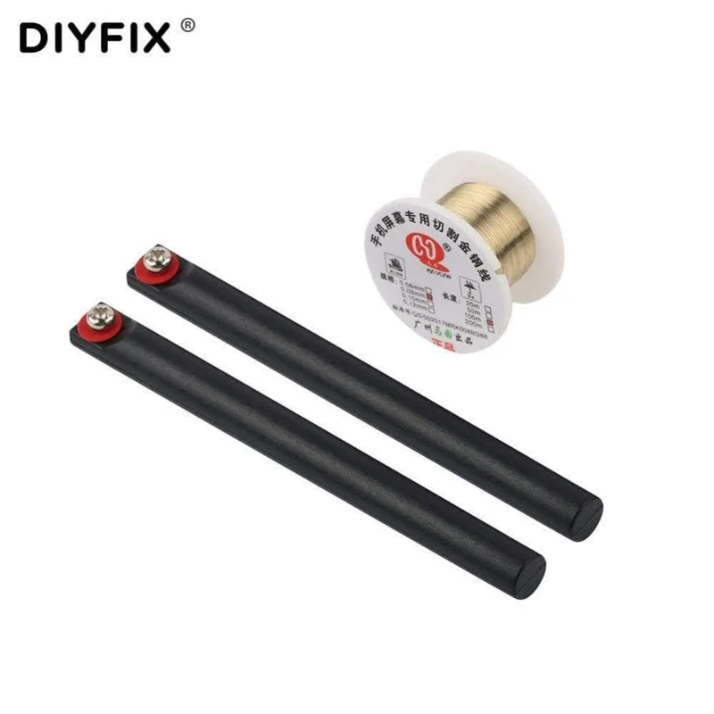 0.06mm LCD-Bildschirm Separation Drahtschneidelinie mit Griff Handy-Reparatur-Tools für iPhone Samsung Smartphone