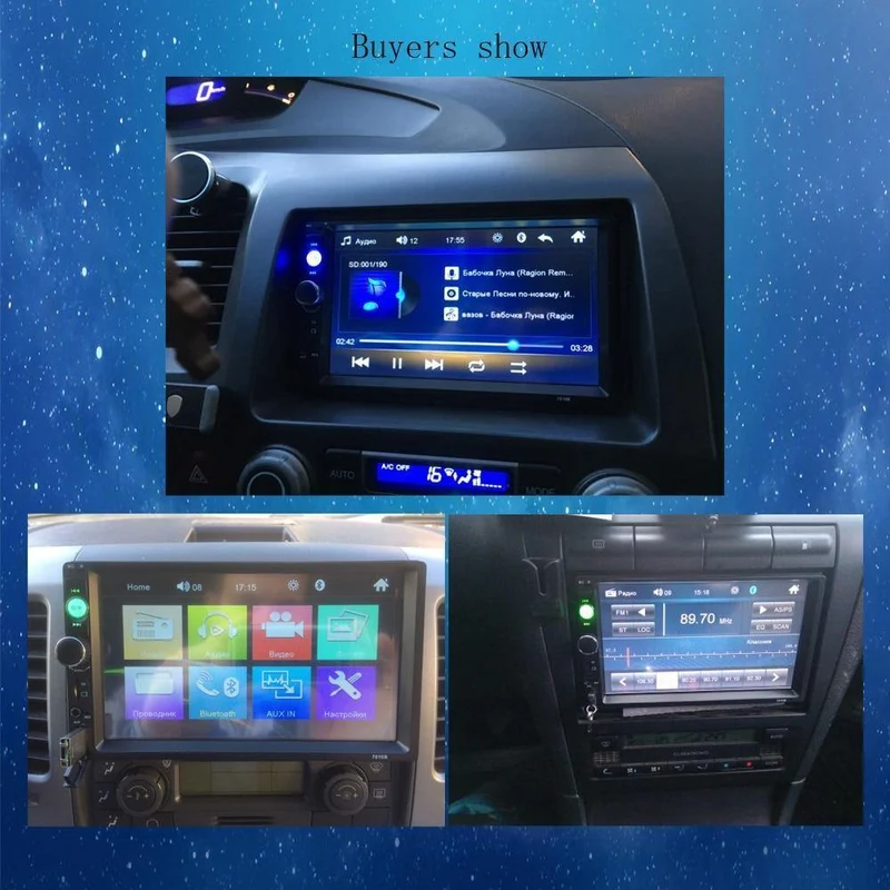 2din Auto Multimedia MP5 Player Audio Stereo 2DIN Autoradio 7 "HD Touchscreen Digitalanzeige Bluetooth Autoradio USB FM