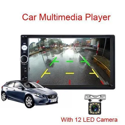 2din Auto Multimedia MP5 Player Audio Stereo 2DIN Autoradio 7 "HD Touchscreen Digitalanzeige Bluetooth Autoradio USB FM