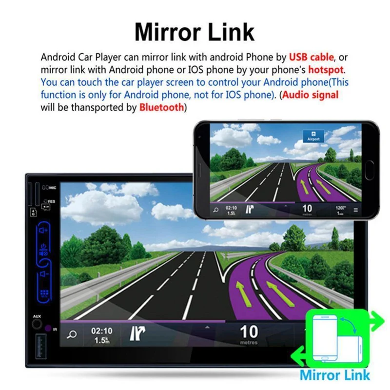 FHD kapazitiver Touchscreen, Autoradio, Medien-DVD-Player, integriertes WLAN, GPS-Navigation, Android 6.0-System, Mobiltelefon