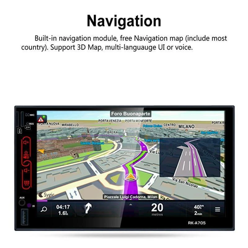FHD kapazitiver Touchscreen, Autoradio, Medien-DVD-Player, integriertes WLAN, GPS-Navigation, Android 6.0-System, Mobiltelefon