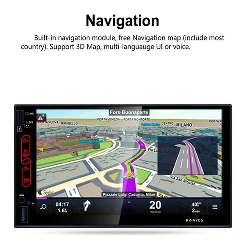 FHD kapazitiver Touchscreen, Autoradio, Medien-DVD-Player, integriertes WLAN, GPS-Navigation, Android 6.0-System, Mobiltelefon