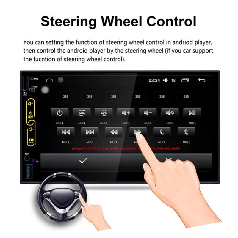 FHD kapazitiver Touchscreen, Autoradio, Medien-DVD-Player, integriertes WLAN, GPS-Navigation, Android 6.0-System, Mobiltelefon