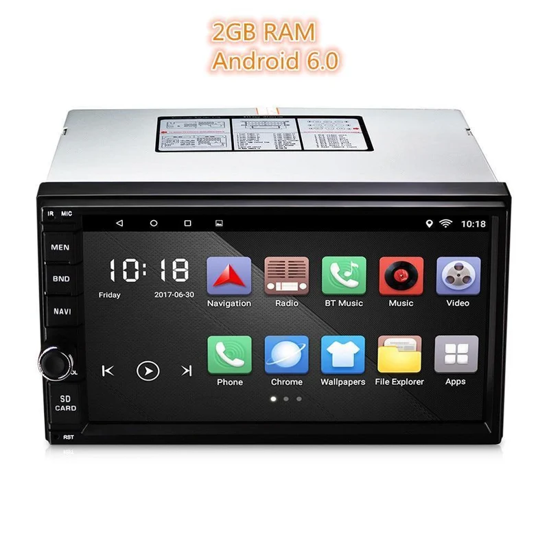 Universal 2 Din Auto Spieler Android 6.0 Autoradio Spieler MP3 Auto Audio Spieler Video Multimedia GPS AM RDS FM Radio Bluetooth 2GB