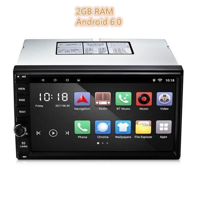 Universal 2 Din Auto Spieler Android 6.0 Autoradio Spieler MP3 Auto Audio Spieler Video Multimedia GPS AM RDS FM Radio Bluetooth 2GB