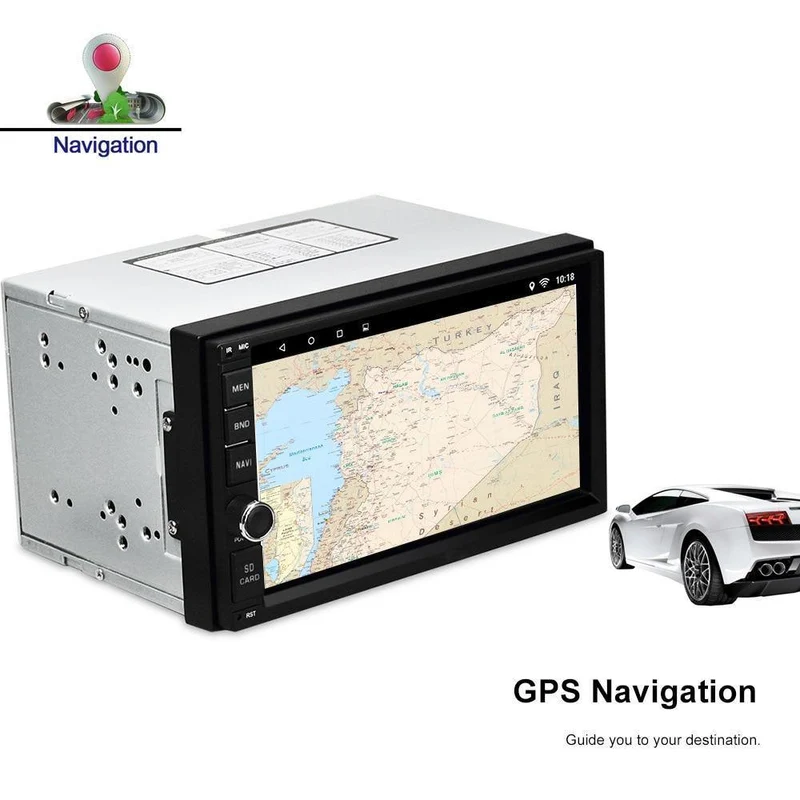 Universal 2 Din Auto Spieler Android 6.0 Autoradio Spieler MP3 Auto Audio Spieler Video Multimedia GPS AM RDS FM Radio Bluetooth 2GB