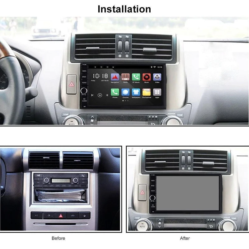 Universal 2 Din Auto Spieler Android 6.0 Autoradio Spieler MP3 Auto Audio Spieler Video Multimedia GPS AM RDS FM Radio Bluetooth 2GB