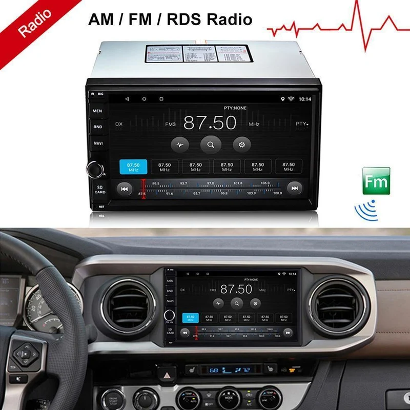 Universal 2 Din Auto Spieler Android 6.0 Autoradio Spieler MP3 Auto Audio Spieler Video Multimedia GPS AM RDS FM Radio Bluetooth 2GB