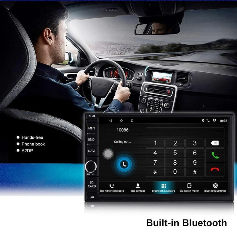 Universal 2 Din Auto Spieler Android 6.0 Autoradio Spieler MP3 Auto Audio Spieler Video Multimedia GPS AM RDS FM Radio Bluetooth 2GB
