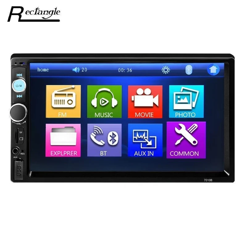 Universal 7010B Auto MP5 Player 7inch 2Din Touchscreen Audio Stereo Multimedia FM / MP5 / USB / AUX / Bluetooth Kamera Auto Video Player