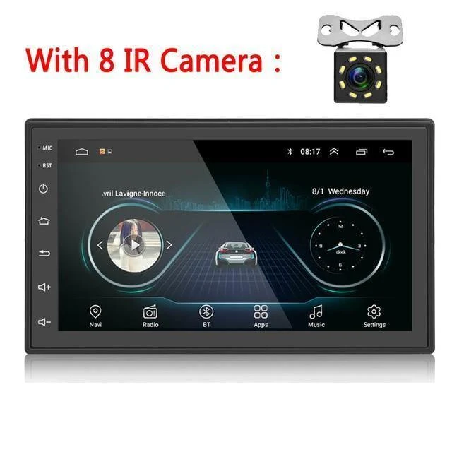 2din Autoradio Android Multimedia Player Autoradio 2 Din 7 '' Touchscreen GPS Bluetooth FM WIFI Auto Audio Player Stereo
