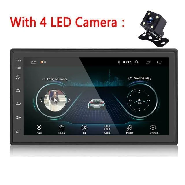 2din Autoradio Android Multimedia Player Autoradio 2 Din 7 '' Touchscreen GPS Bluetooth FM WIFI Auto Audio Player Stereo