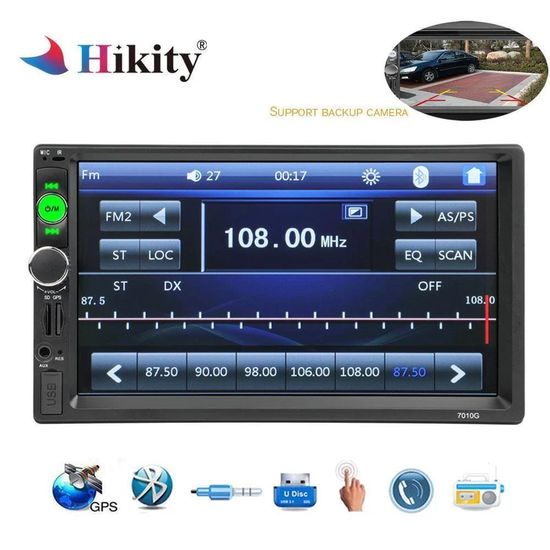 2 din 7'' HD Auto Radio GPS Navigation Player Kamera Bluetooth AUX MP5 Stereo FM Audio USB Auto Elektronische 2din Autoradio