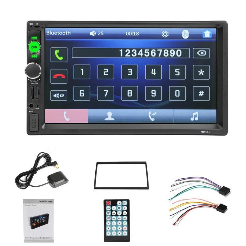 2 din 7'' HD Auto Radio GPS Navigation Player Kamera Bluetooth AUX MP5 Stereo FM Audio USB Auto Elektronische 2din Autoradio